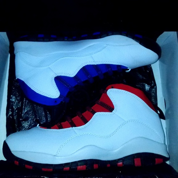 blue and red jordan 10s